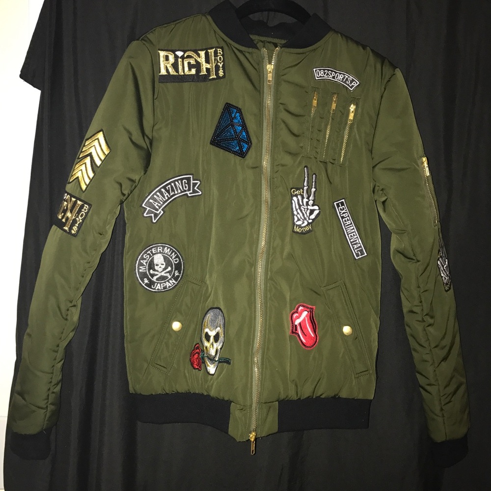 "Rich Boys" bomber jacket, barely worn